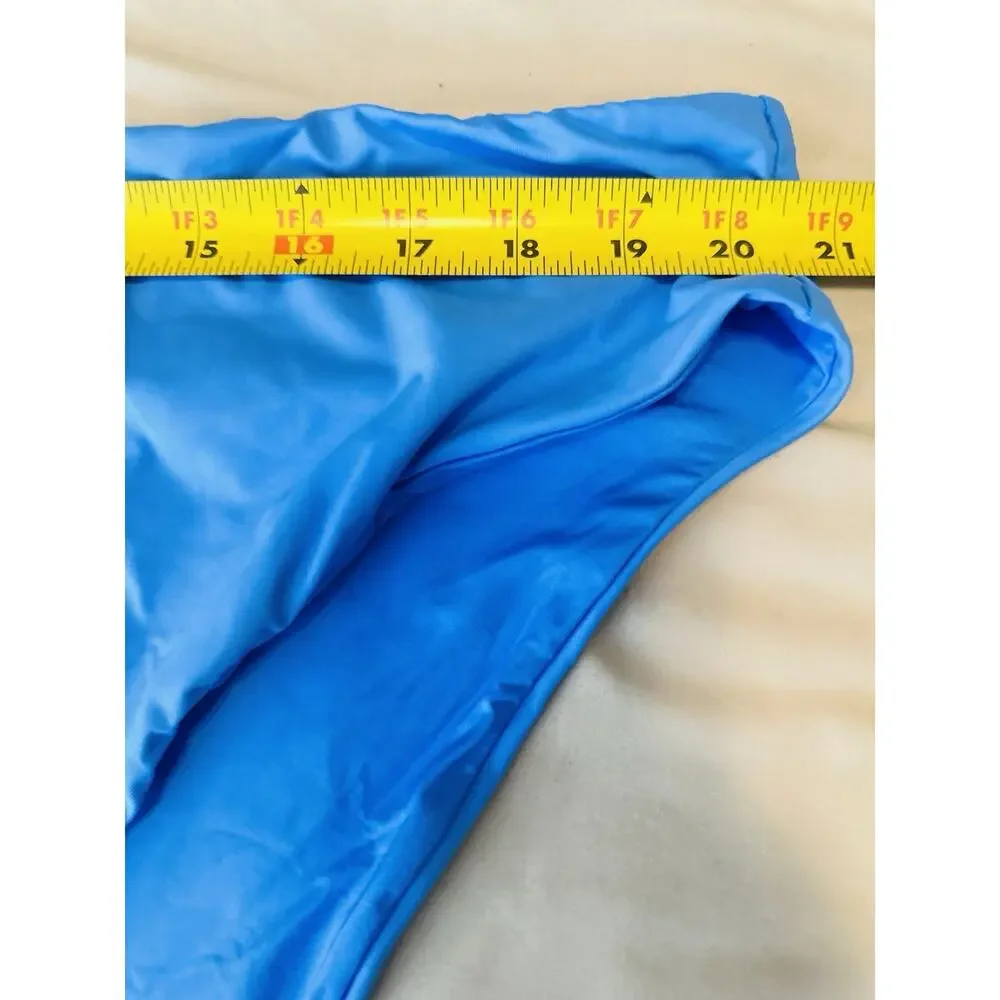 NWT Skims Signature Swim Mid Waist Bottom Tide Blue 4X Bikini Beach
